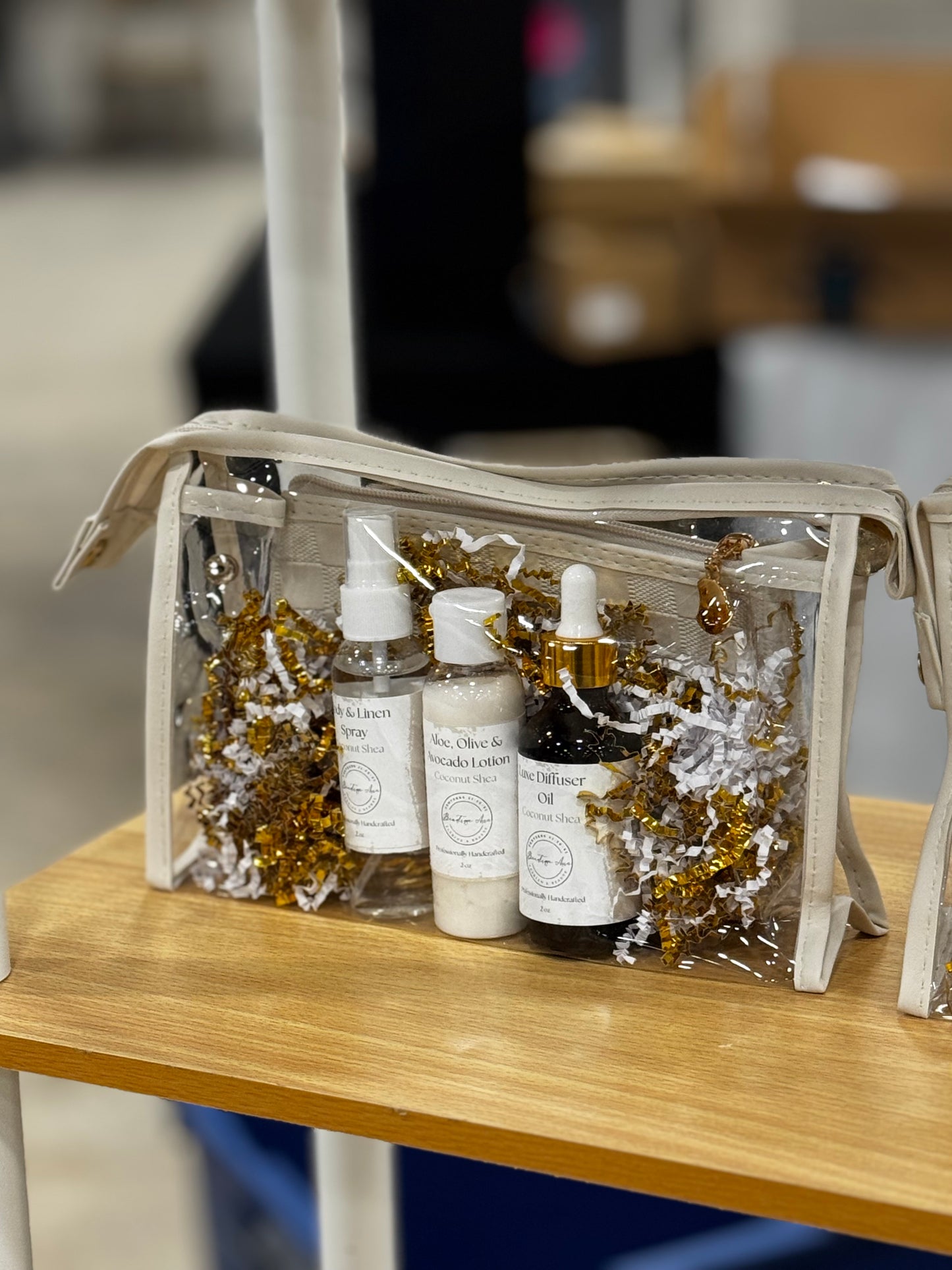 2 Piece Luxe Cosmetic Bag Gift Set with Products